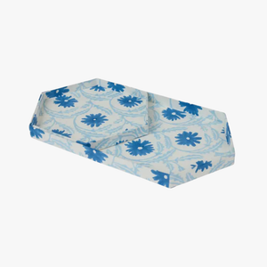 Marguerite Cobalt Tray Set