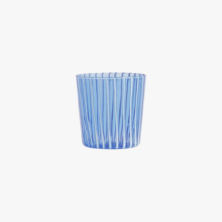 Marina Blue Stripe Glass Set