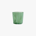 Marina Green Stripe Glass Set