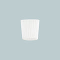 Marina White Stripe Glass Set