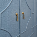 Marlene Blue Cabinet gold hardware
