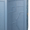 Marlene Blue Two Door Cabinet closeup