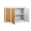 Marlene Natural Cabinet with doors open