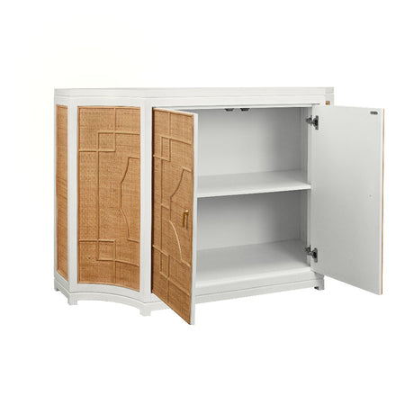Marlene Natural Cabinet with doors open