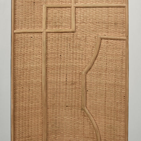 Marlene Natural Rattan Cabinet chinoiserie details