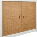 Marlene Natural Rattan Cabinet two door details
