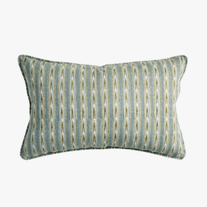 Mashru Moss Celadon Lumbar Pillow Cover