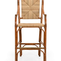 Mayfair Rush Seat Rattan Bar Stool  from Dear Keaton
