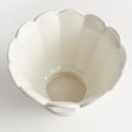 Meadows Fluted Large Cachepot glazed interior