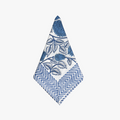 Meadows Napkin - blue floral vine blockprint