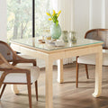 Mercer Natural Game Table styled in living room