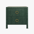 Miles Forest Grasscloth Nightstand