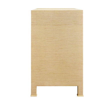 Miles Natural Grasscloth Chest Side View