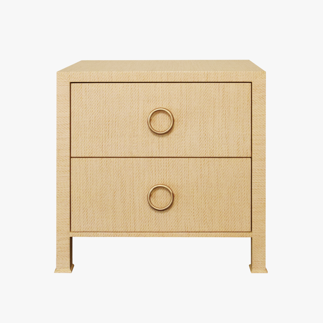 Miles Natural Grasscloth Nightstand
