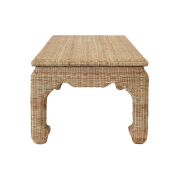Ming Style Woven Rattan Coffee Table - Wicker Furniture - Dear Keaton Ming Style Woven Rattan Coffee Table - Wicker Furniture - Dear Keaton