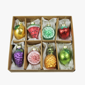 Mixed Fruits Glass Ornament Set