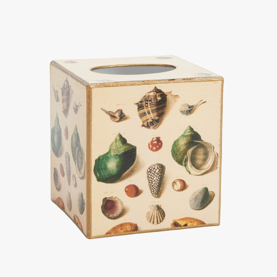 Mixed Shells Tissue Box Cover