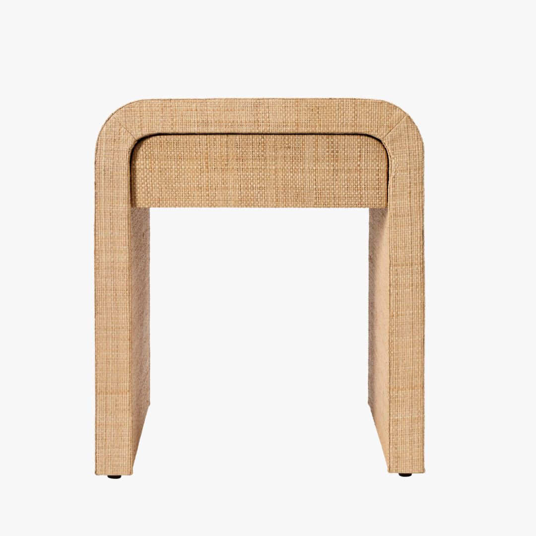 Montecito Raffia Side Table by Dear Keaton