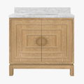 Montreal Natural Cerused Oak Vanity with marble top