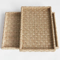 Caswell Small Woven Tray Set - texture details