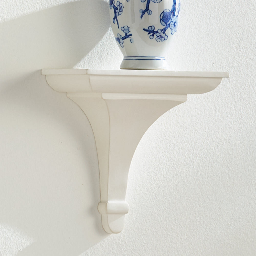 Breton White Wall Bracket closeup