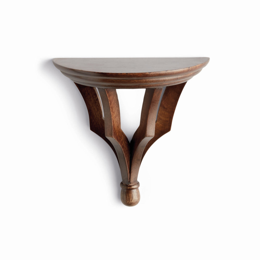 Oliver Stained Wood Wall Bracket - Small Size