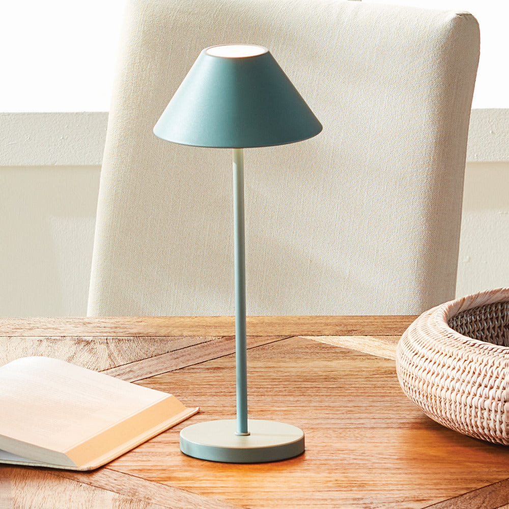 Alix Sky Rechargeable Lamp - Blue Cordless Table Lamp - Dear Keaton
