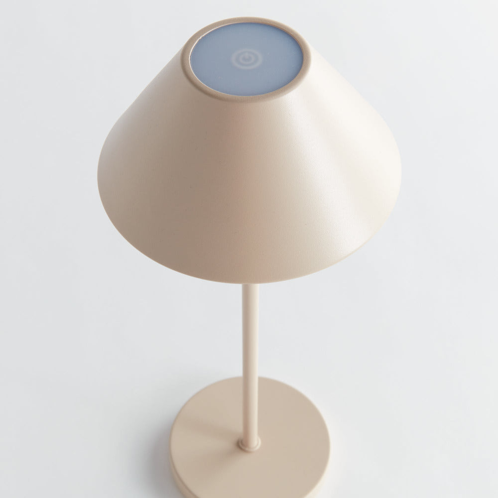 Alix Sand Rechargeable Lamp - shade closeup