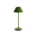 Alix Green Linen Rechargeable Lamp