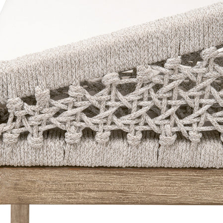 Naples Counter Stool - woven rope closeup