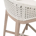 Naples Outdoor Counter Stool woven rope closeup