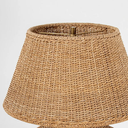 Nette Table Lamp Abaca Rope Closeup