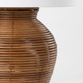 Newberry Rattan Lamp Closeup