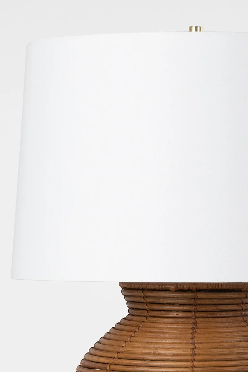 Newberry Rattan Lamp Shade Detail