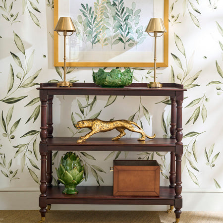 Nobel Brass Buffet Lamps Styled on Drayton Butlers Trolley