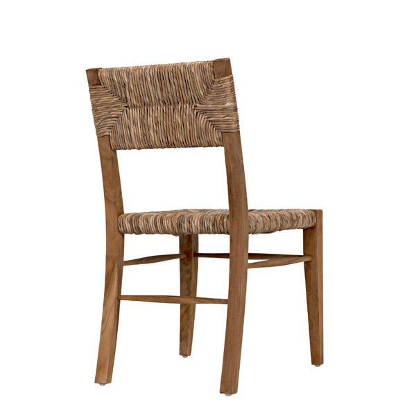 Faley Teak Dining Chair Back Angle