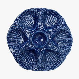 Nola Cobalt Oyster Plate