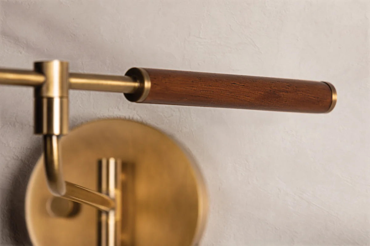 Novel Patina Brass  Wood Details Closeup -Lauren Liess