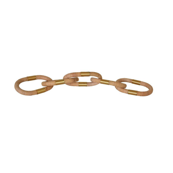 Otto Rattan Chain Links with brass details
