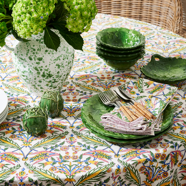 Cabbage Salt and Pepper Set styled with Oak Leaf Dinnerware