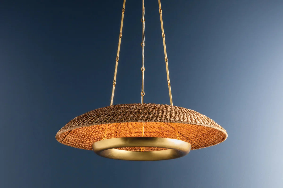 Oakmont Chandelier - gold details