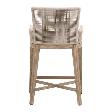 Oasis Rope Kitchen Counter Stool Back Details