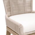 Oasis Woven Rope Kitchen Counter Stool - Performance Fabric Seat