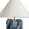 Ocean Waves Table Lamp - coolie shade