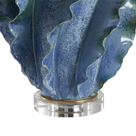 Ocean Waves Table Lamp  acrylic base