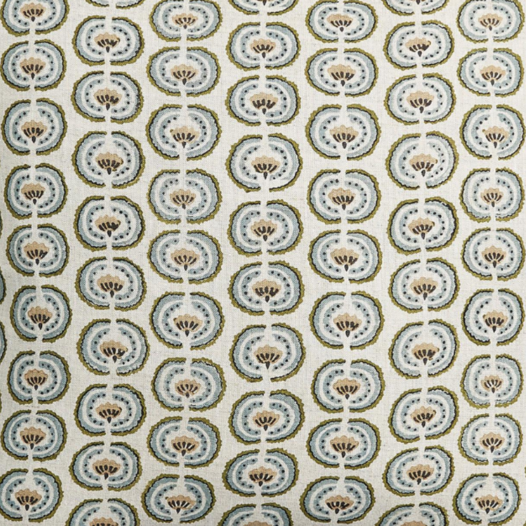 Okinawa Moss Celadon fabric closeup