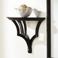 Oliver Black Wood Wall Bracket styled with small bowl