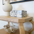 Ondine Cerused Oak Side Table Details