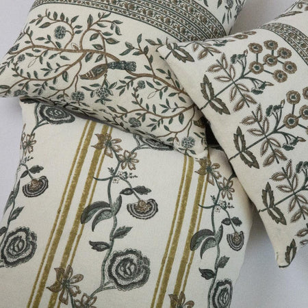 Ora Azure Pillow Cover styled with Ek Chriya and Lynette Covers