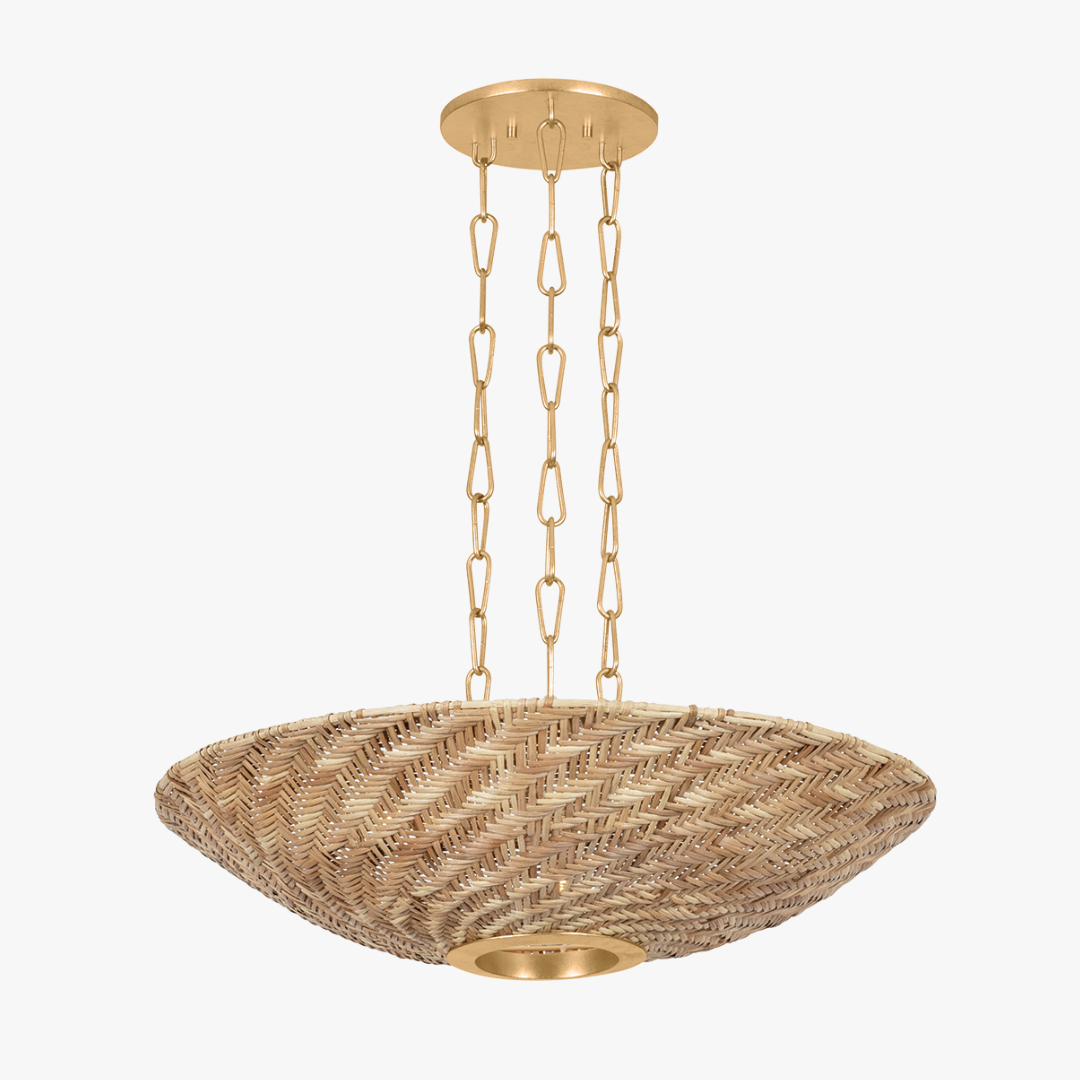 Ortiz Woven Rattan Pendant by Dear Keaton